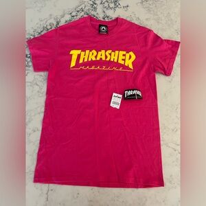 New Thrasher Magazine Logo Pink Size Small T Shirt Skateboarding